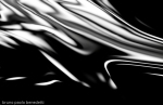 silver fluid light flow on black background