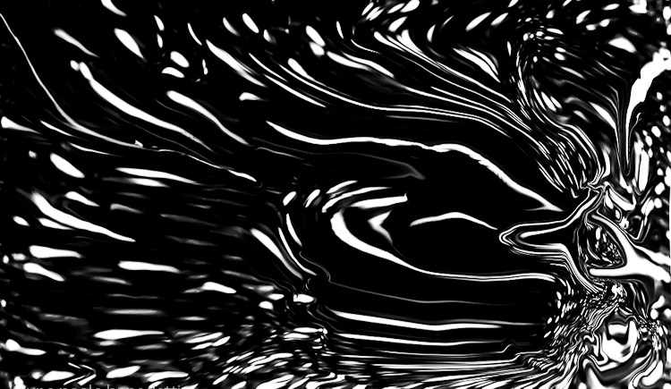 abstrat fluid lights stream on bright black background