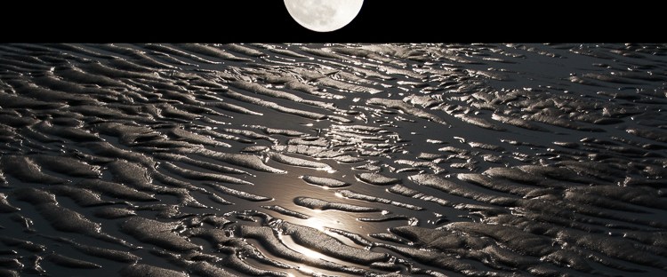 moonlight reflections on earth with water