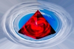 red crystal pyramid in the sky alchemy symbolism