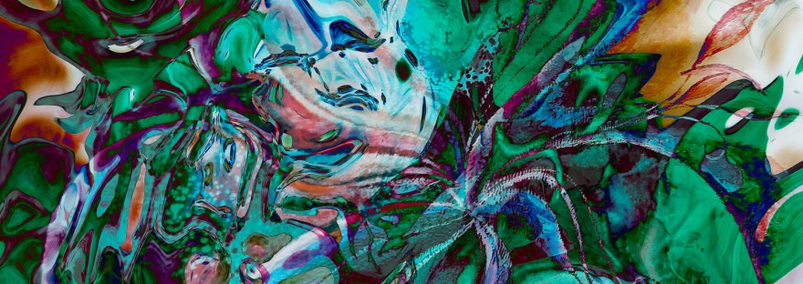 green labyrinth abstractions photography painting art in bright mottled colors photography painting art